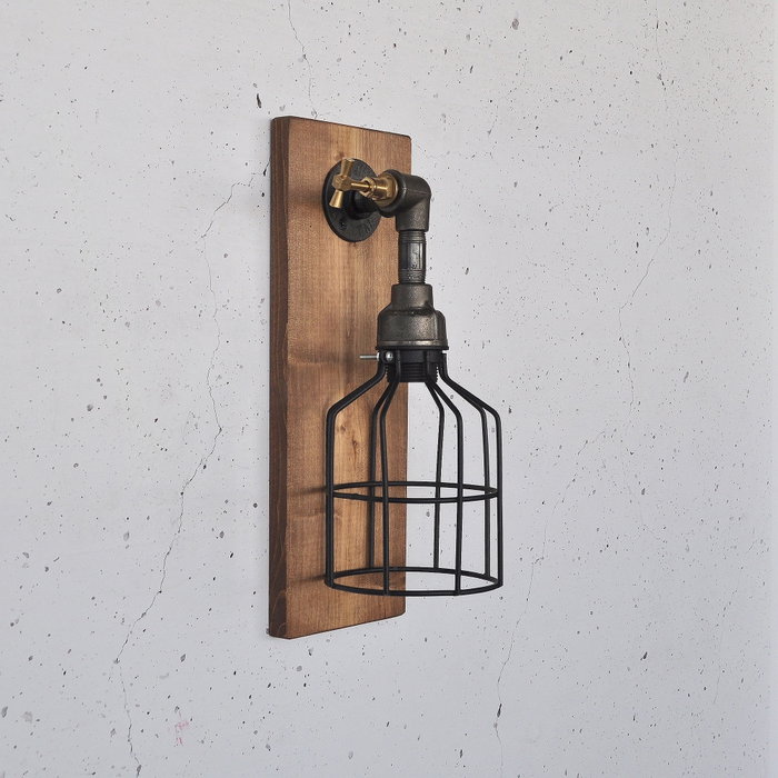 Opviq Pp171 Lámpara de pared de madera maciza